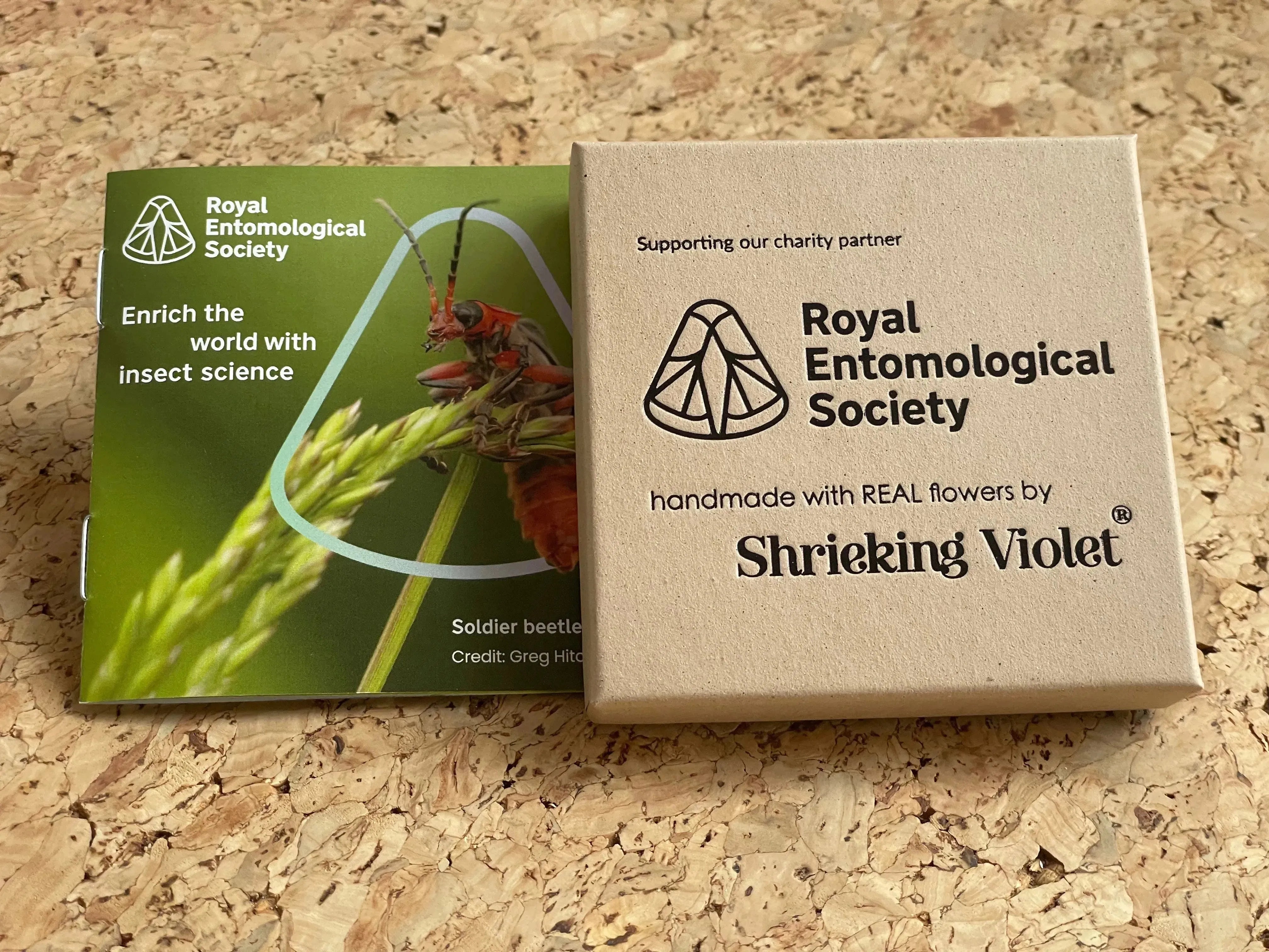 Sterling silver snake bracelet with flower charm - Forget-me-not - Butterfly