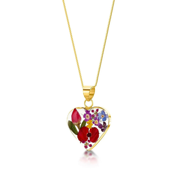 Flower jewellery by Shrieking Violet¨ Gold-plated sterling silver heart