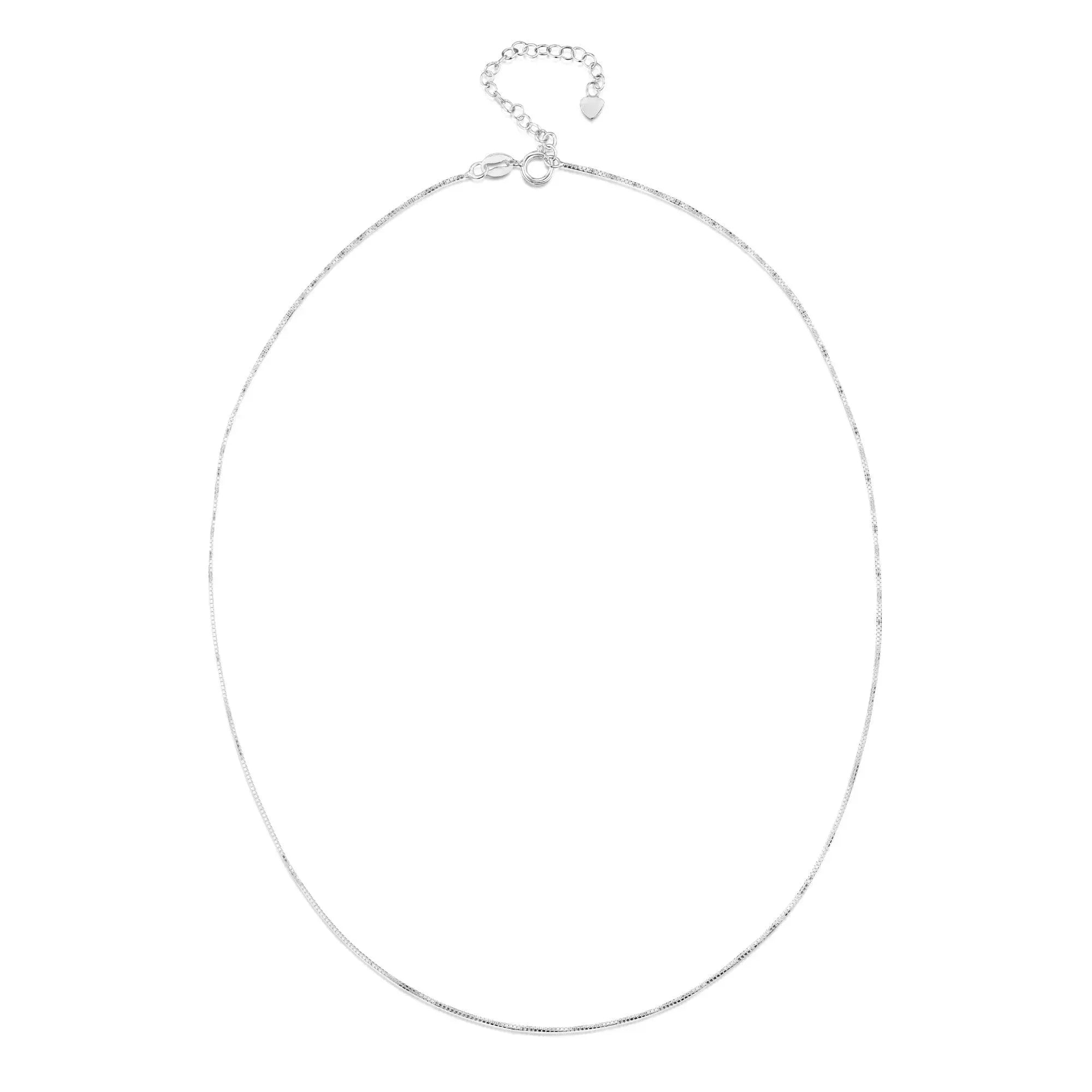 Italian Sterling Silver .925 Chain - Hypoallergenic with Anti-Tarnish & Extender