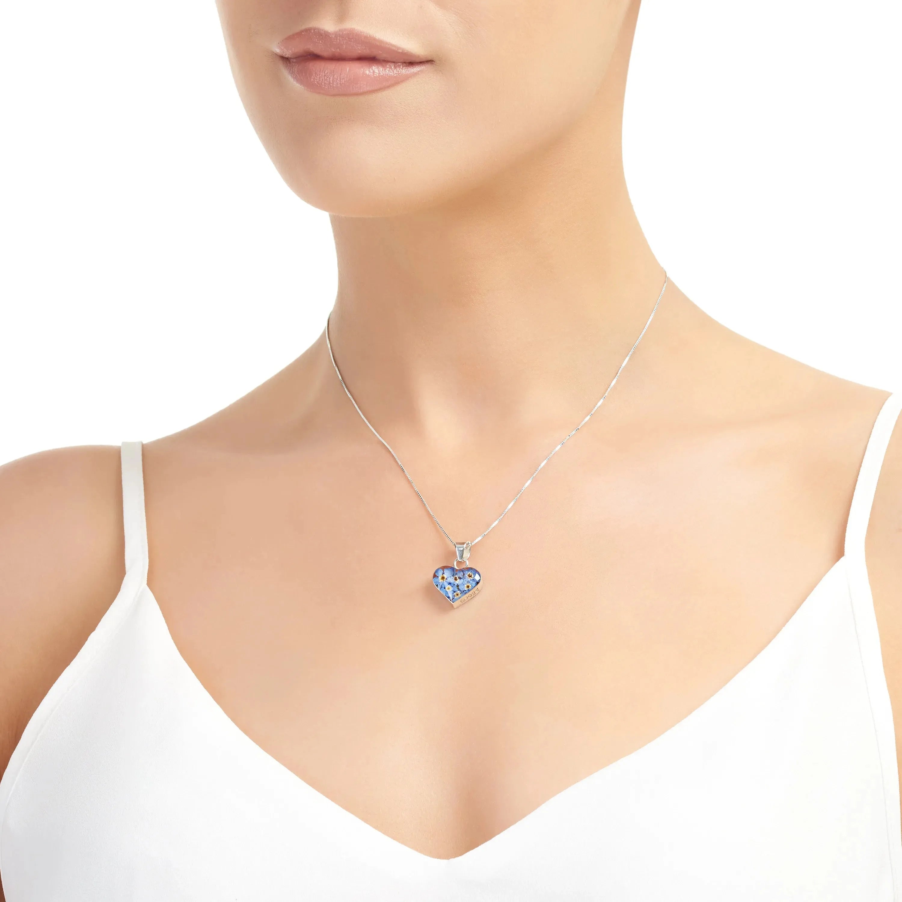 Ciondolo a cuore in argento sterling Non dimenticarmi - Regalo perfetto per la Festa della Mamma