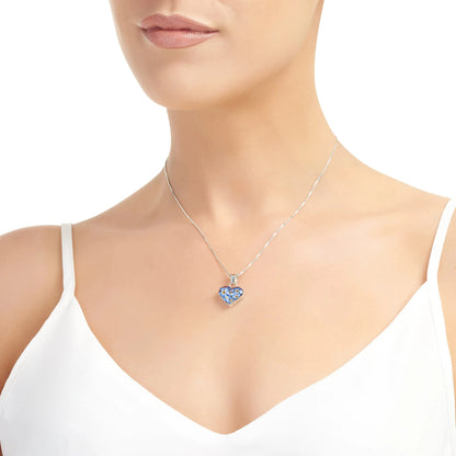 Ciondolo a cuore in argento sterling Non dimenticarmi - Regalo perfetto per la Festa della Mamma