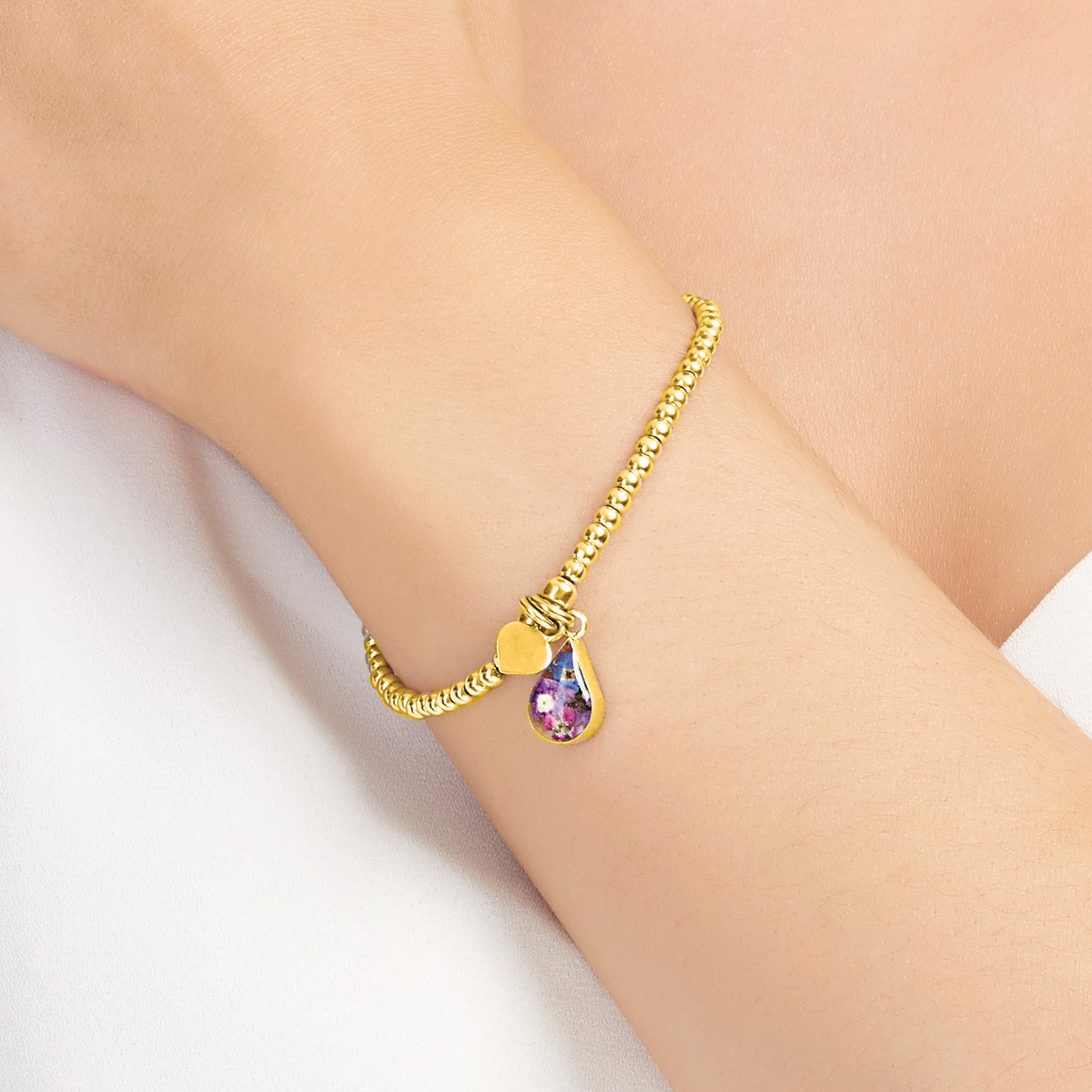 Braccialetto O Cavigliera Shrieking Violet - Argento Sterling Con Braccialetto O Cavigliera Shrieking Violet - Argento Sterling Con