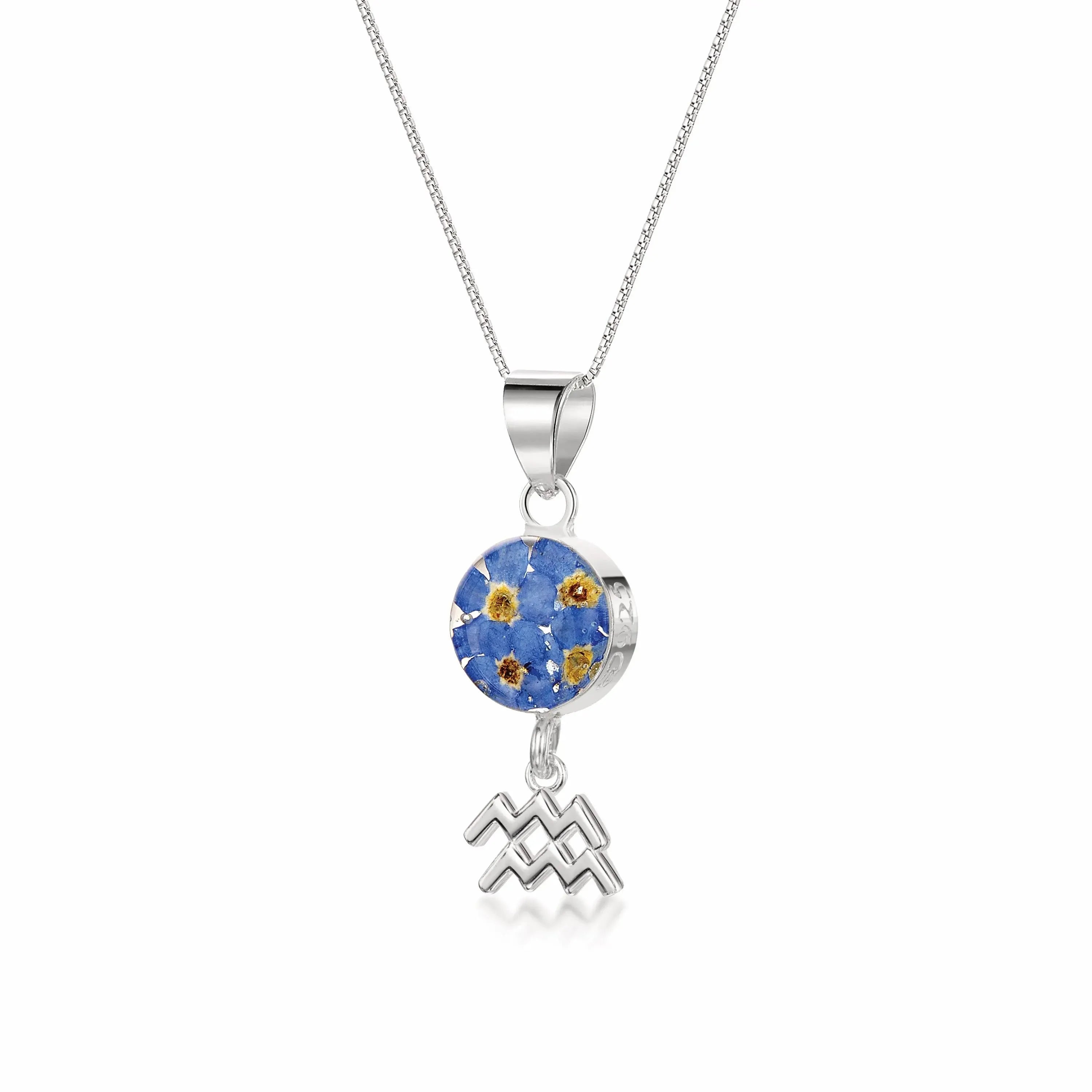 URONE Collana Acquario In Argento Sterling 925 – Ciondolo Zodiacale Con Catena – Regalo Per Donne E Uomini – Confezione Regalo