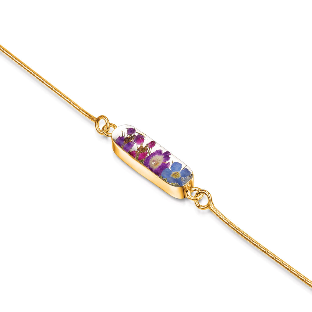 Purple flower bracelet by Shrieking Violet®