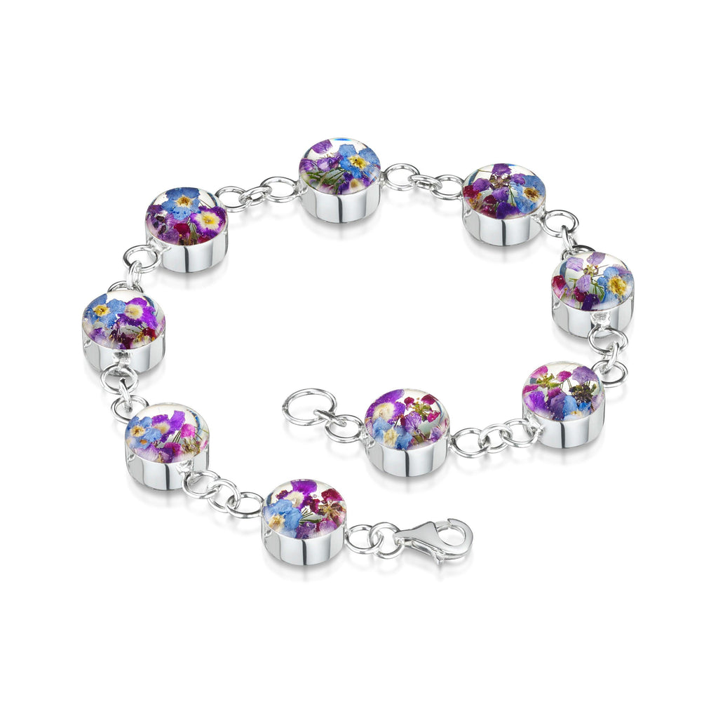 Silver Bracelet - Purple Haze - Round