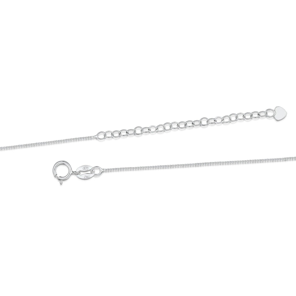 Silver Necklace - Poppy - Tapered Oval