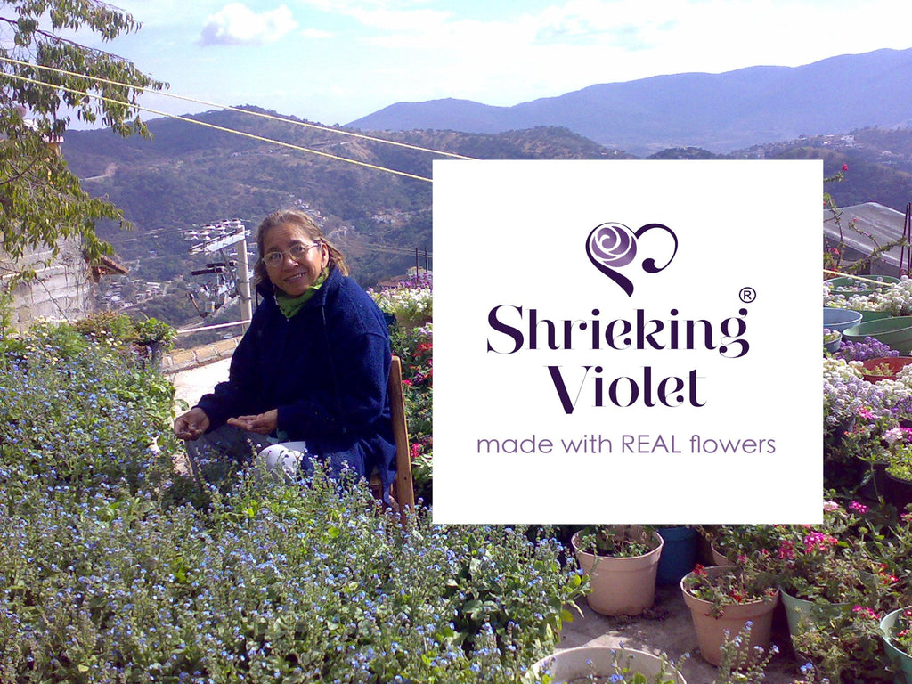 Sterling Silver Flower Cufflinks by Shrieking Violet® – Handcrafted with Real Flowers & Resin